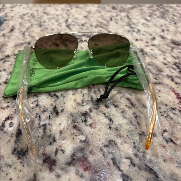 Kate Spade Emmaline Aviator Silver Sunglasses - Picture 3 of 4